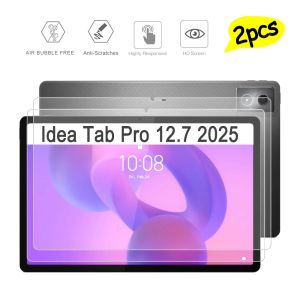 2Pcs Clear Scatch Proof Screen Protector HD Tempered Glass for Lenovo Idea Tab Pro 12.7 2025 inch Screen Protective Hard Film