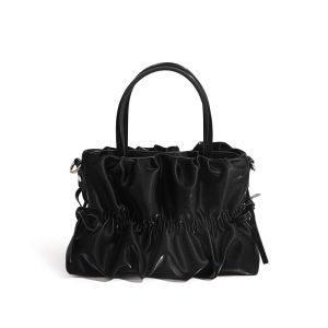 Cloud Folded Chain Shoulder Bag CFEIKSHI Brand Casual Chic Spring Summer New Style Soft Leather Handbag Womens Fashion Accessory