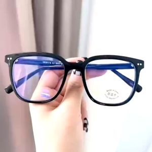 Kacamata Wanita Bentuk Kotak Oversize Korea Retro Aquare Import