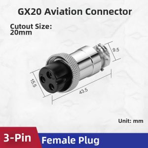 kuicc | Aerospace Connector Pair Male Female GX20