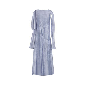 Pure Ring Ethereal Gown Shoulder Length Long Drifting Belt Lightweight Acetate Sleeveless Dress Soft Natural Waist Spring Summer