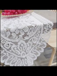 Taplak Meja Rajut/ Taplak Meja Renda Aesthetic Elegan