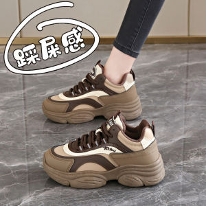 Casual Thick Bottom Dad Shoes Womens Sporty Trendy Footwear Fall Popular New Style 34 Size Comfortable Leisure Shoes