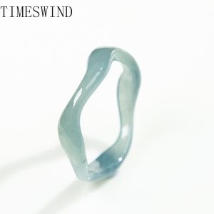 Timeswind thật tự nhiên a-loại Ngọc Ánh sáng màu xanh gợn sóng nước ba-d vòng cho thời trang nữ quà tặng đồ trang sức với giấy chứng nhận