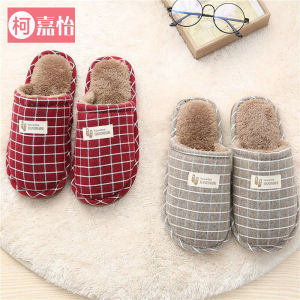 Dép Bông Mùa Thu Đông Cho Trẻ Em Dép Lót Bằng Vải Nhung Đế Bằng Dễ Thương Ấm Áp Có Gót Dùng Trong Nhà Dành Cho Nam Và Nữ
