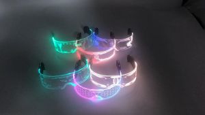 LED Glasses Party Glow Light Glasses Neon Rave Shutter Shades Flashing Glasses Eyeglasses Atmosphere Props Eyewear