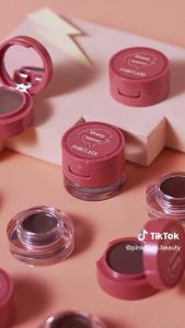 PINKFLASH 2-in-1 Eyebrow Cream & Powder Gel pomade kosmetik alis Waterproof