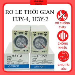 Rơ le Thời Gian H3Y-2 H3Y-4 các loại kèm đế timer hẹn giờtimer cơ relay thời gian timer onrom bộ định thời gian công tắc hẹn giờ