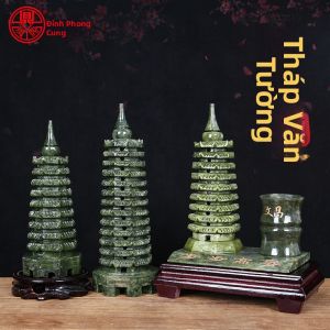 DINGFENGGE | Trang Trí Tháp Văn Xương Ngọc Bích Thiên Nhiên 9/13 Tầng