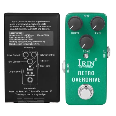 IRIN New Guitarra Effects Pedal Compression Fuzz Overdrive Distortion Boost Bass True Bypass Pedals Electric Guitar Accessory