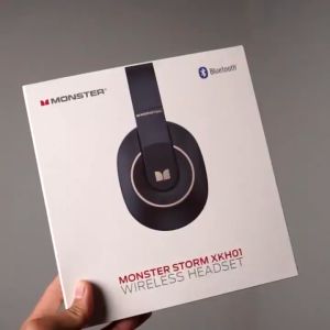 [Free Stiker] Monster Storm XKH01 Headphone Bluetooth Earphone Headset