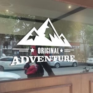 Outdoor Camping Snow Mountain Sticker for Popular Store Photo Background Wall Decal Waterproof PVC Living Room Decorations