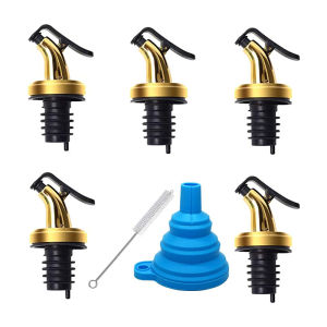 Olive Oil Spout  Oil And Vinegar Dispenser Pour Spouts With Attach Cap for Easy Cover Perfect Choice for Olive Oil Bottle