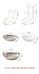 Elegant Ceramic Multi-Layer Fruit Plate for Living Room Coffee Table Snack Candy Nut Tray Handmade Country Style Home Decor