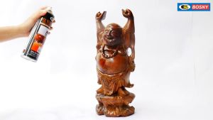 Sơn bóng gỗ PU POLYURETHANE dung tích 600ml Bosny- Thái Lan sơn mới tủ gỗ bàn ghế đồ nội thất sản phẩm gỗ.