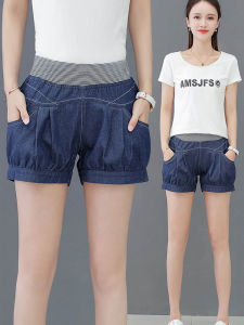 Summer Thin Loose Lantern Pants Womens Denim Shorts Casual Harlan Loose Fit High Waist plus Size Versatile Hot Pants