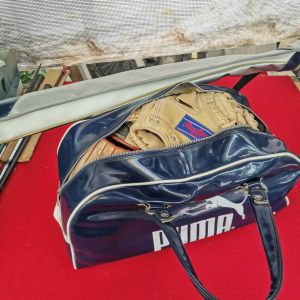 Baseball 7pcs gloves baseball 1pc bat zett sports bag take all items japan use item
