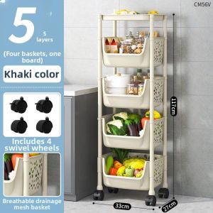 JIAJIESHI | Mobile Multifunctional Kitchen Storage Rack