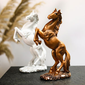31CM Horse Feng Shui Home Decoration Lucky Chinese Style Blessing Living Room Display Ornament Housewarming Gifts Living Room TV Cabinet Decorations