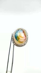 Natural Cincin Batu Akik Rubah Pelangi All Variant