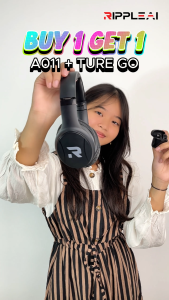 【Buy 1 Get 1】Ripple headset bluetooth full bass +TWS wireless earbud noise cancelling high quality heavy bass comfortable Headphones