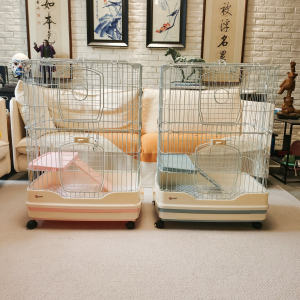 Dayang Double Layer Rabbit Cage Rabbit Guinea Pig Totoro Luxury Cage Drawer Cage R5152r6162 Anti-Spray Urine Cage