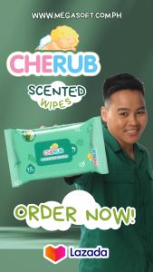 (Online Exclusive) Cherub Baby wipe Scented 80s X12 Packs