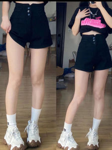 QIANCHANGNAAI | Slimming High Waist Denim Shorts