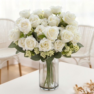 Artificial Flower Silk Rose Bouquet Festival Garden Yard Home Room Vase Table Wedding Bridal Bouquet Decora Diy Gift Accessories