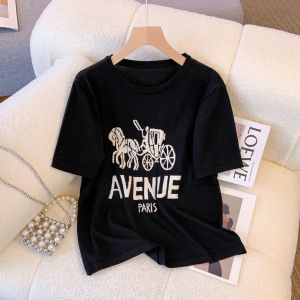 White Short Sleeve T-Shirt Womens Design Sensation Niche American Retro Shoulder Trendy Fashion Top Summer New Arrival
