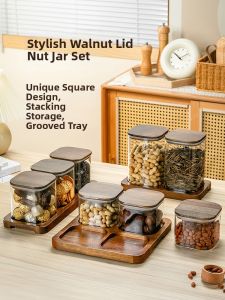 CRISTALGLASS | Sealed Glass Storage Box for Dried Fruits Nuts and Sweets
