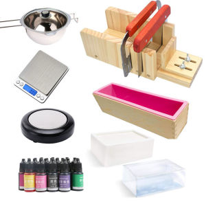 DIY Melting Wax Pot Heating Furnace Hot Soap Making Handmade Soap Tool Raw Material Natural Soap Base Toast Soap Mold Soap Cutter