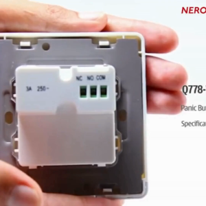 Decora Q778-W 3A 250V ~ Panic Button With Key Reset - White