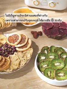 LAHOME  อาหาร Dehydrator ไฟฟ้าเครื่องอบอาหาร Double  ควบคุม Dehydrator สำหรับอาหารและ  ผลไม้ปรับอุณหภูมิควบคุม LAHOME Food Dehydrator Machine Fruit Dryer Dryed Meat Vegetable Food Preserver school Experimental