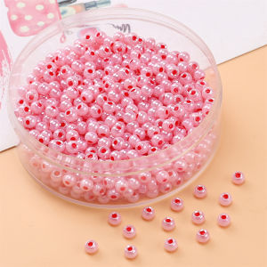 Handmade DIY Glass Beads 4mm Loose Beads for Bracelets Necklaces Mobile Phone Chains Jewelry Accessories Fashionable Trendy
