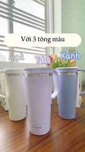 Ly giữ nhiệt LocknLock 600ml LHC4330 Daily Handle Tumbler Hàng chính hãng nắp trượt tích hợp tay cầm - JoyMall