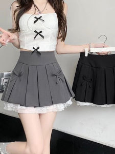 Váy Ngắn Xếp Ly Chữ a Thời Trang Mùa Hè Cho Nữ Váy Midi Chữ a Ren Viền Váy Ngắn Cao Cấp Có Gấu Quần