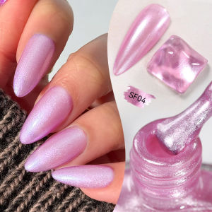 LILYCUTE 7ml Hồng Lấp Lánh Sơn Móng Tay Nhiều Màu Sắc Sáng Sáng Hiệu Ứng Ngọc Trai Không Cần Đèn Tự Làm Móng Tay Nghệ Thuật Trang Trí