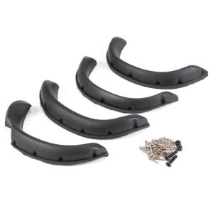 4Pcs Rubber Fender Flares for RC4WD TF2 Mojave TAMIYA 1/10 Bruiser Hilux Body RC Car Parts