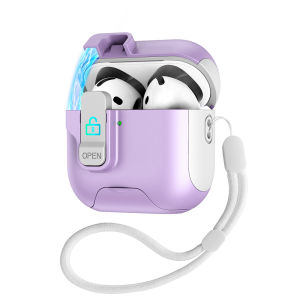 Hộp Đựng AirPods 4 ANC Có Dây Đeo Khóa Từ Tính Bảo Vệ Toàn Diện Chống Sốc Tương Thích Sạc Không Dây Dành Cho Pro 2