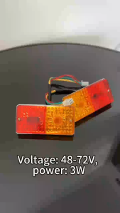 ebike tail light 48-72volts 3 watts there are 3 functions for turn signal brake light and tail light commonly use for romai mini cruz nwow small erv kuda and other model or brand