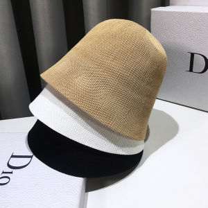 Trendy Cotton Linen Bucket Hat Womens Summer Versatile Face Covering Japanese Style Bell Hat Korean Version Trendy Basin Hat