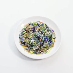 10g/lot Silver Filled Glass Tube Beads Rice Beads Seed Beads Loose Spacer Beads Jewelry Making DIY Necklace Accessories