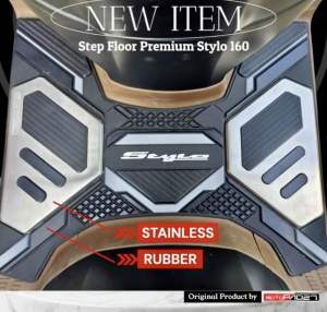 Karpet alas pijakan ORIGINAL DAN STAINLESS honda STYLO 160 cc