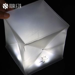 NOBLEZA Lampu Solar Light Outdoor Surya Portable Kubus SL-01