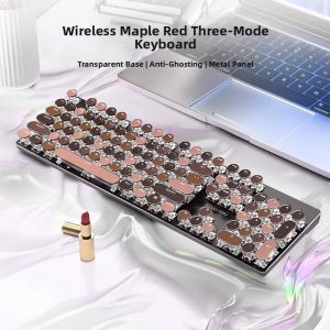 EWEADN | Punk Mechanical Keyboard Wired Mouse Set