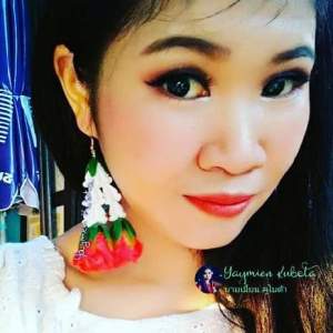 Flower Earrings ต่างหูพวงมาลัย ต่างหูอุบะมาลัย อยากได้สีอื่นแจ้งในใบสั่งซื้อได้ค่ะ
