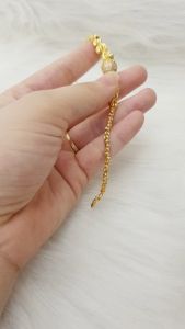 Lắc Tay Nữ Titan Cầu Bi Thái Vòng Tay Xi Mã Vàng 18K Xinh Xắn Độ Bền Cao Không Rỉ Có Tăng Đơ Điều Chỉnh Được Độ Rộng B45LTBI2 | Berry Jewelry