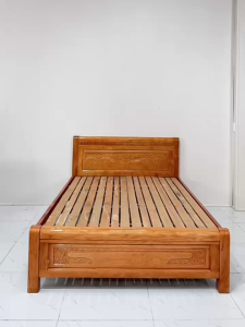 GIƯỜNG GỖ SỒI NÂU CHO GIA ĐÌNH ĐẸP GIAO HỎA TỐC HCM