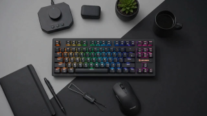 Bàn Phím Cơ Newmen GE87 / GE87R Gaming 87 Phím TKL - LED RGB 20 Hiệu Ứng - Switch Outemu Box - Full Anti-Ghosting - Chính Hãng Bảo Hành 24 Tháng